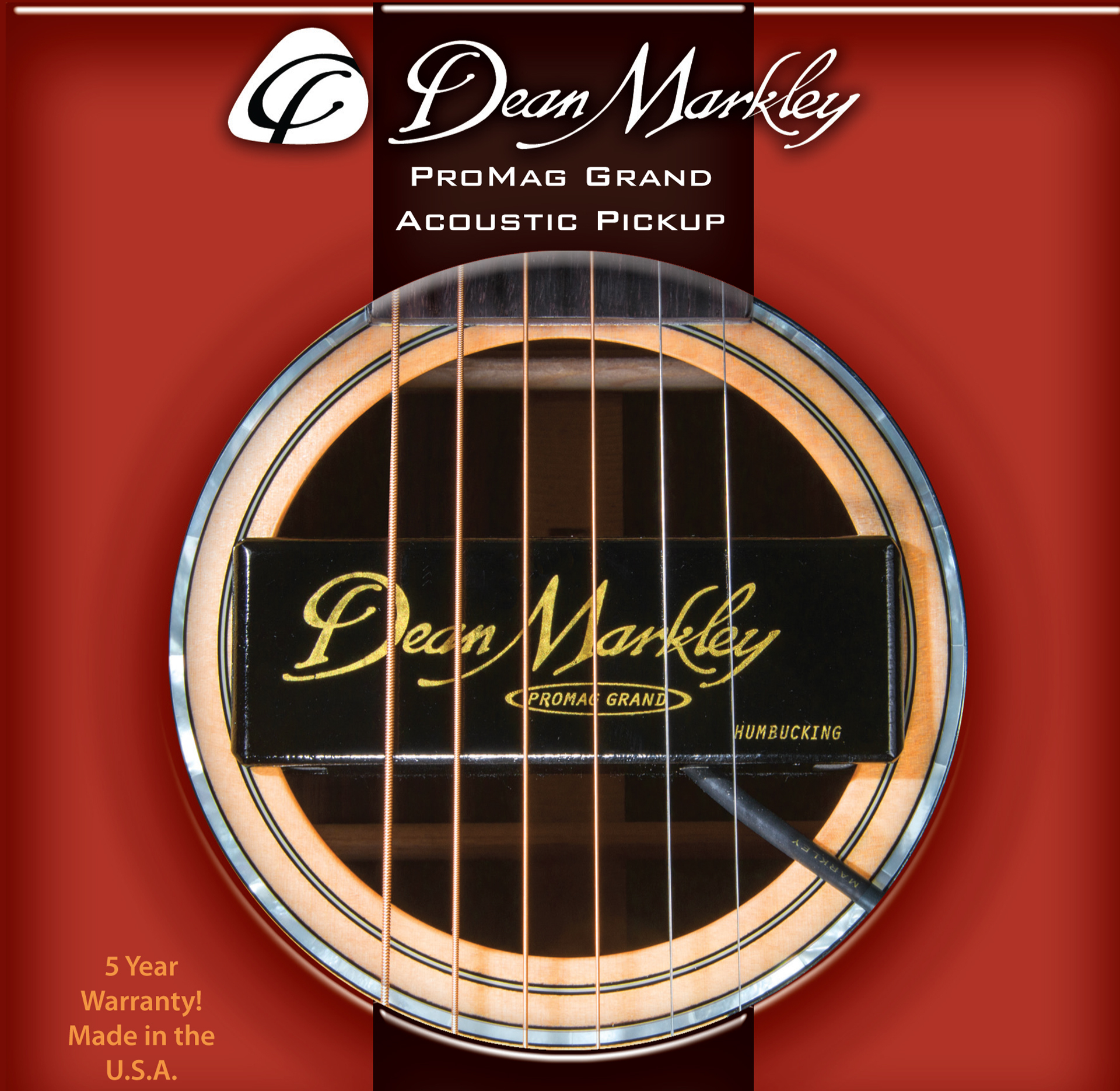 Dean Markley ProMag Grand XM - APU 3016 - Acoustic Soundhole Humbucker Pickup