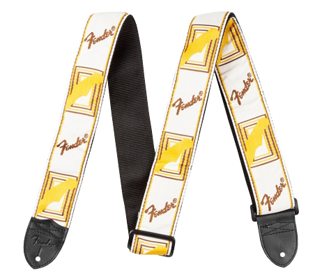 Fender Gitarren Gurt Stoff weiß/braun/gelb