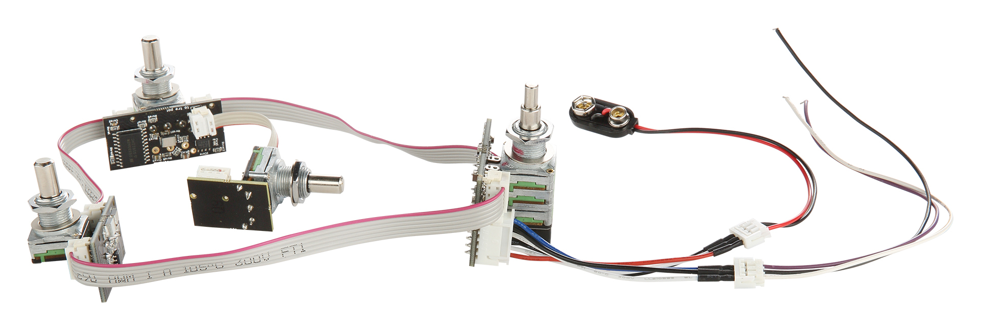 Warwick Parts - Active 3-Way Onboard Bass Electronics for Passive Pickups (Vol+Bal PP / T / M / B) - for Thumb NT and Infinity