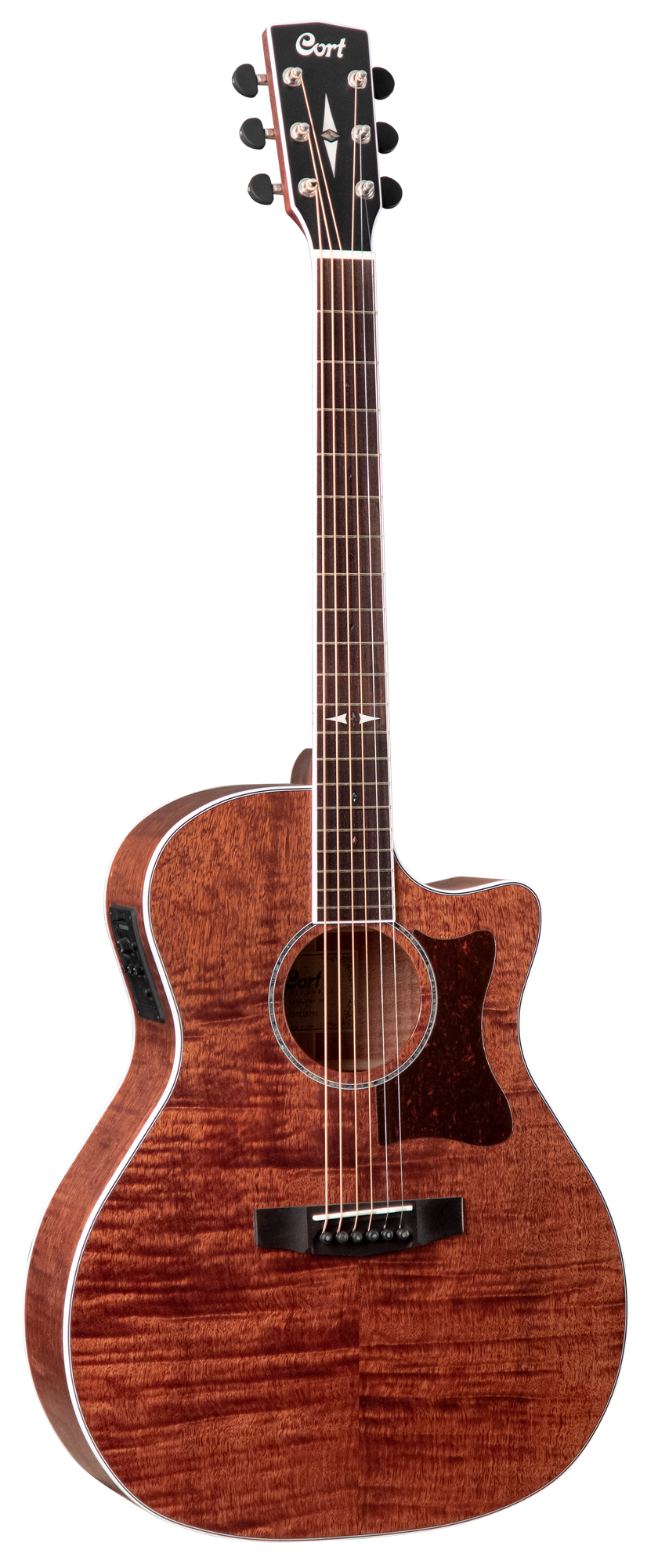 Cort Westerngitarre GA5F-FMH, Open Pore, Preamp