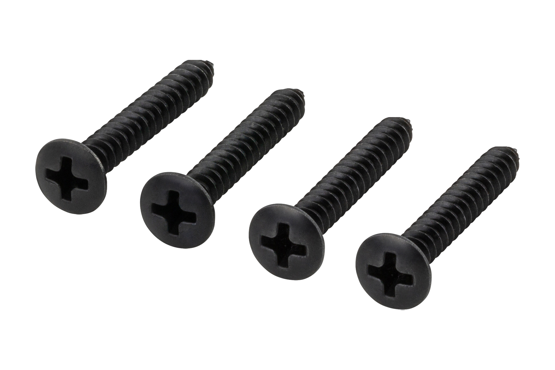Framus & Warwick Parts - Countersunk Short Screws for Bolt-On Neck, 4.2 mm x 30 mm, 4 pcs. - Black
