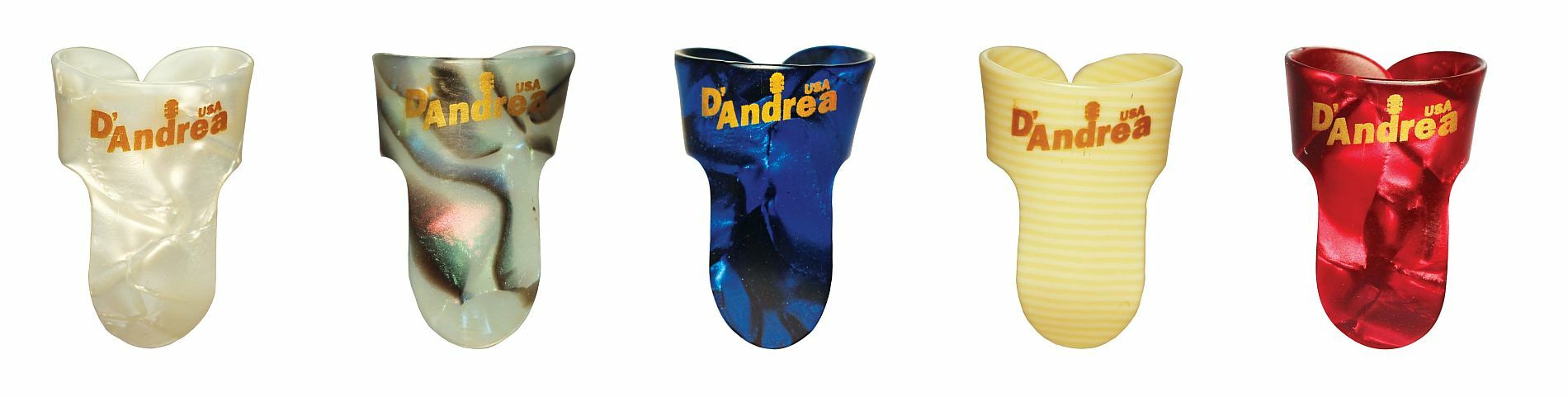 D'Andrea Finger Picks (2012AF DXC), 72 pcs Assorted Pick Kit, Deluxe Colors