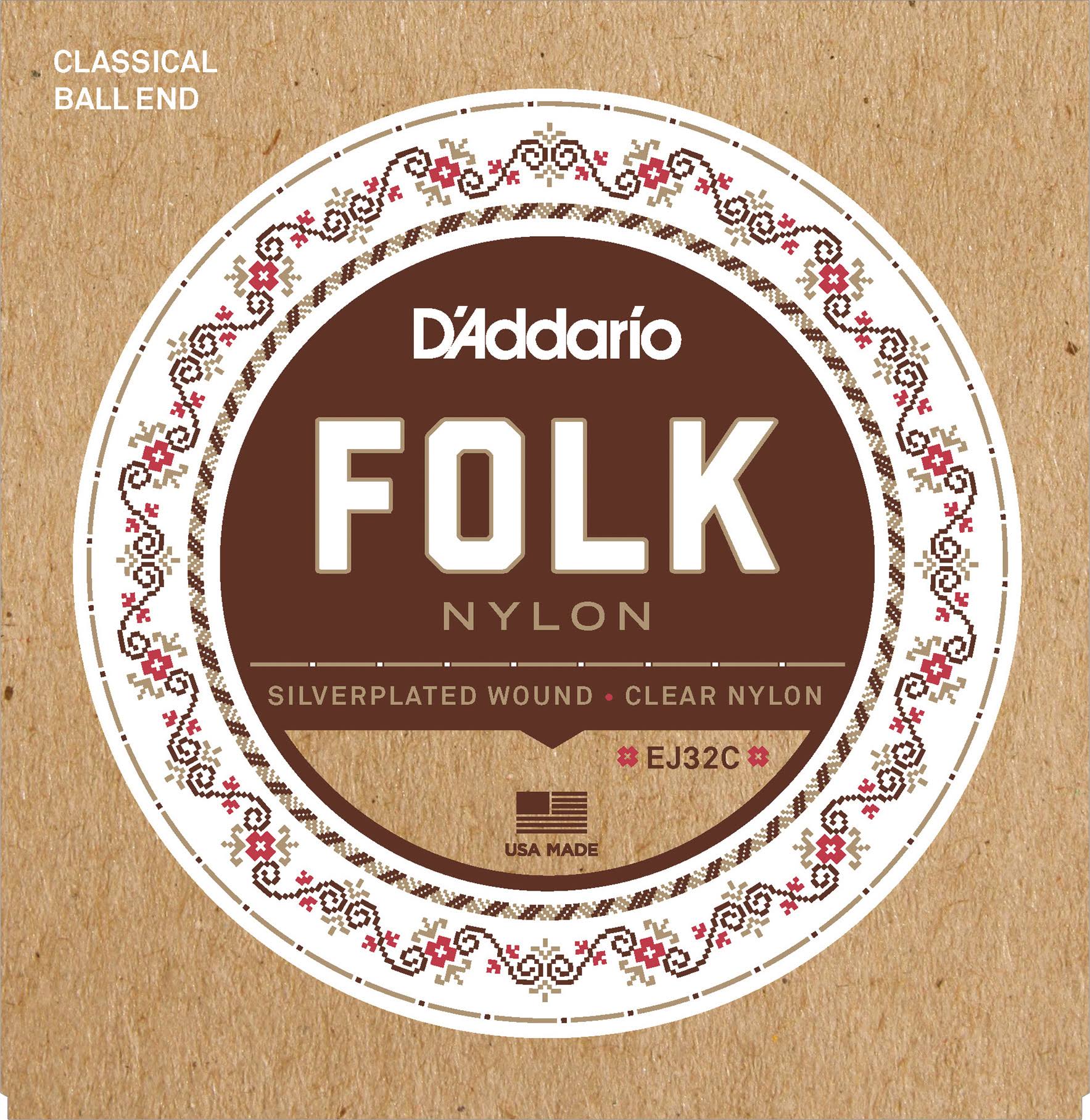 D'Addario EJ32C Saiten für Konzertgitarre Folk