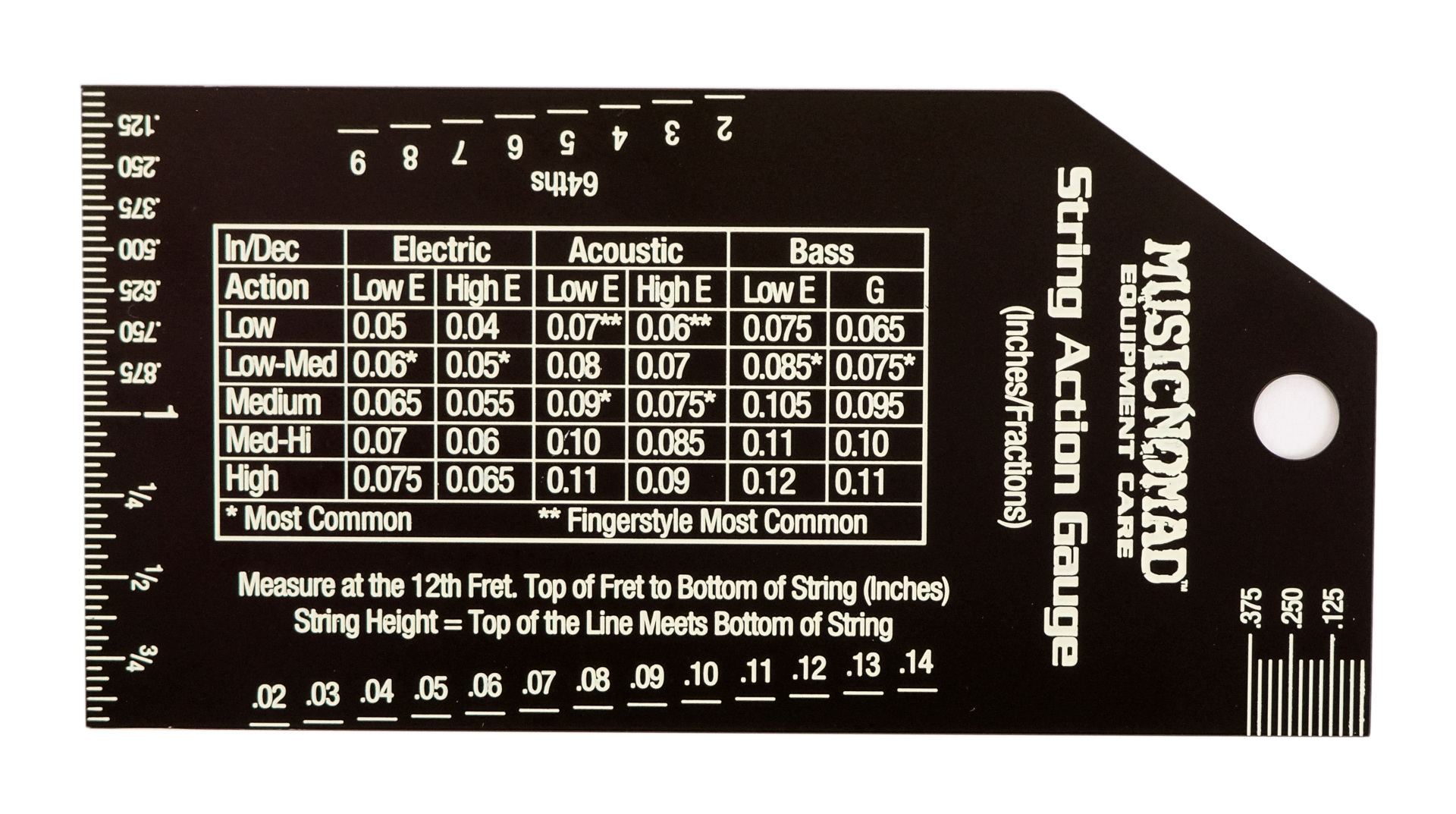 MusicNomad Precision String Action Gauge (MN602)