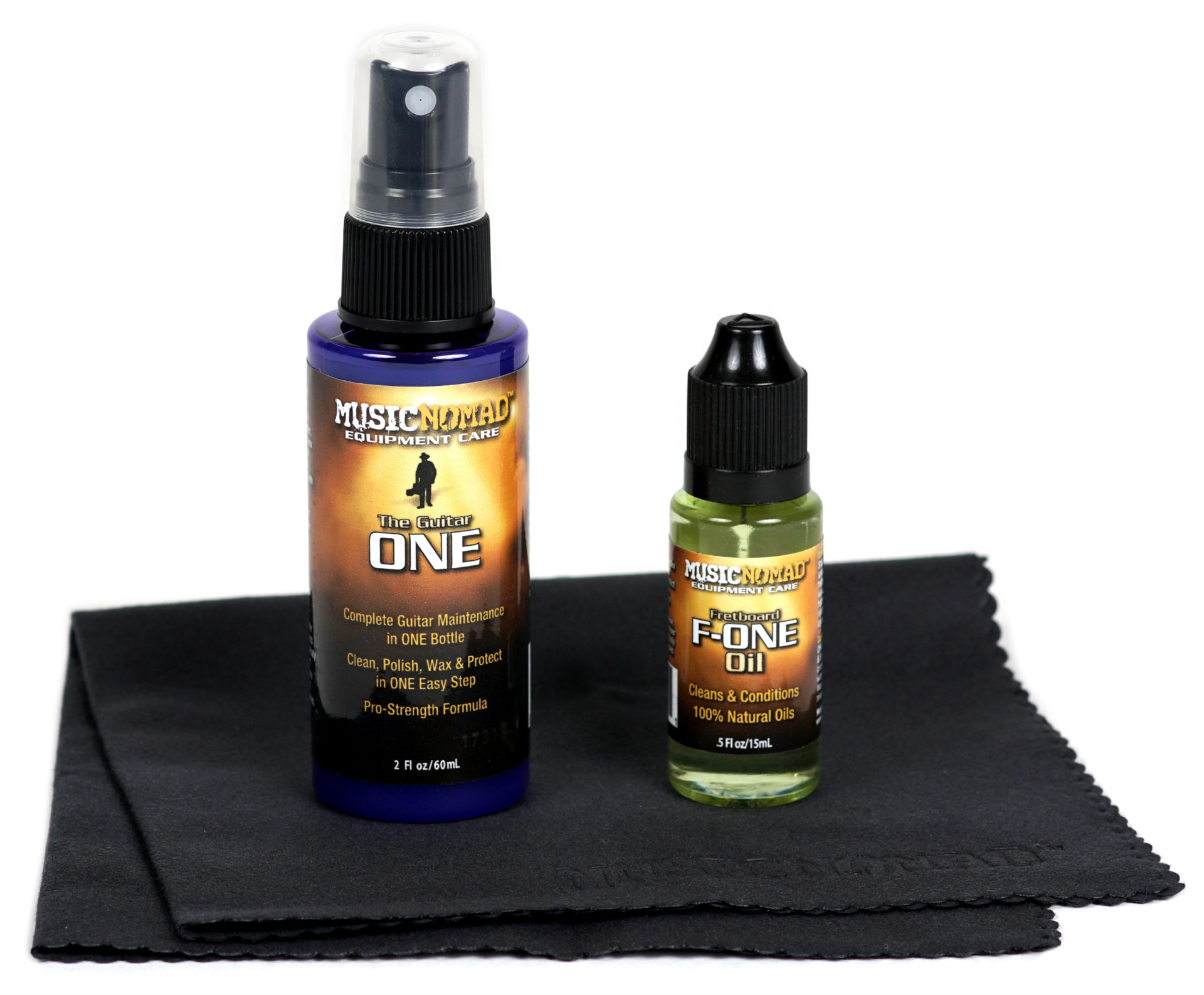 MusicNomad Premium Guitar Care Kit, 3 pcs. (MN140) - incl. MN402, MN403 & Microfiber Suede Cloth