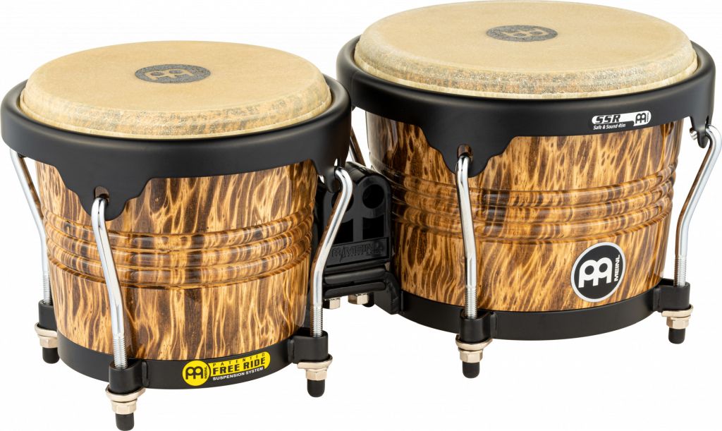 MEINL FWB190LB Percussion Marathon Serie Bongo - Leopard Burl 6 3/4" MACHO & 8" HEMBRA