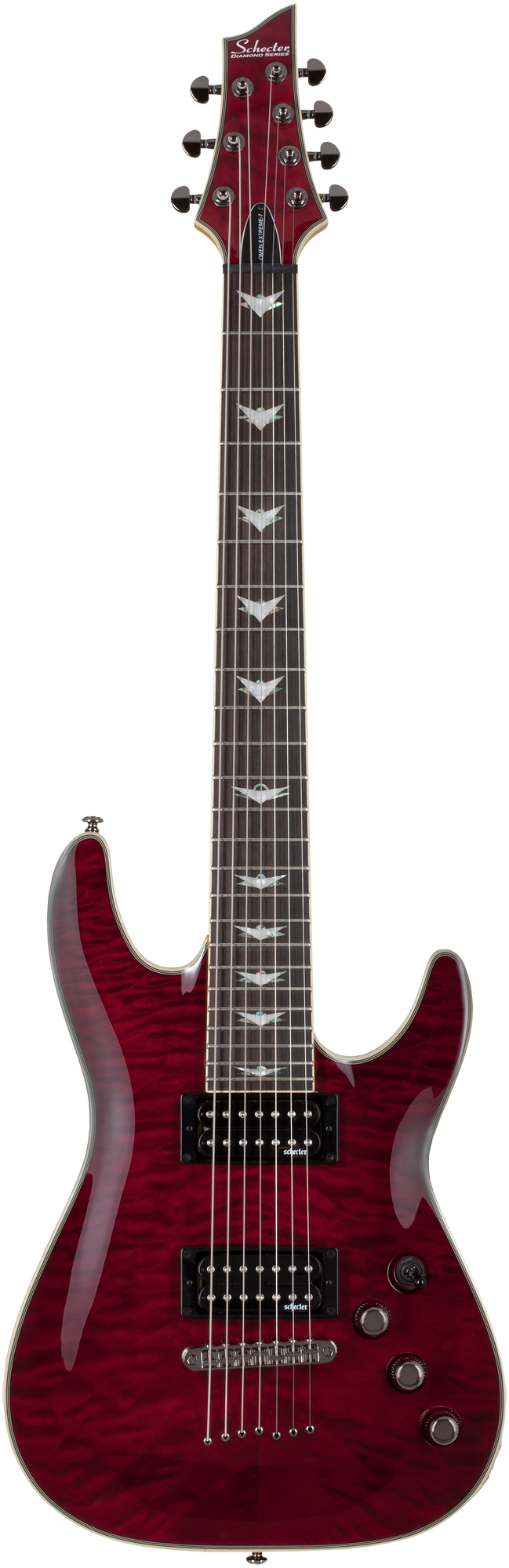 SCHECTER E-Gitarre Omen Extreme 7, Black Cherry