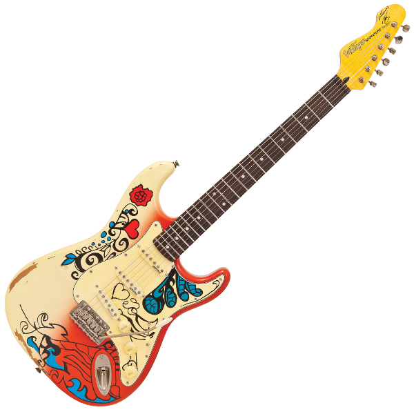 Vintage E-Gitarre Icon Series V6MRHDX Icon Series Thomas Blug Signature, Summer of Love