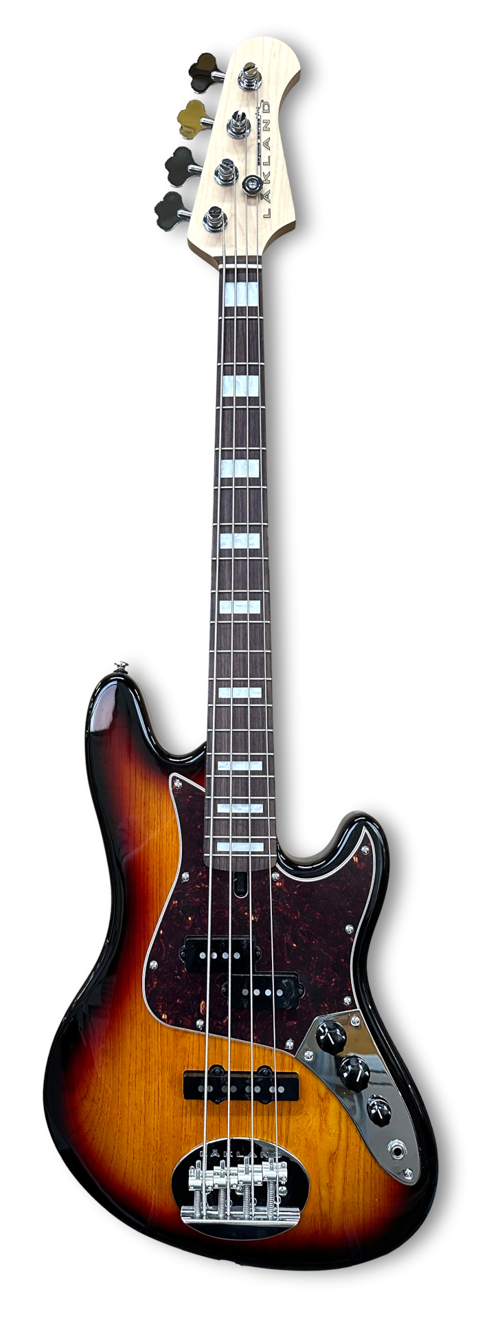 Lakland Skyline Hutch Hutchinson Signature Bass, 4-String - Three Tone Sunburst Gloss