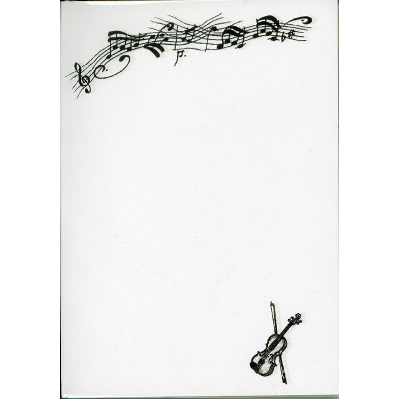 Notizblock Violine A6
