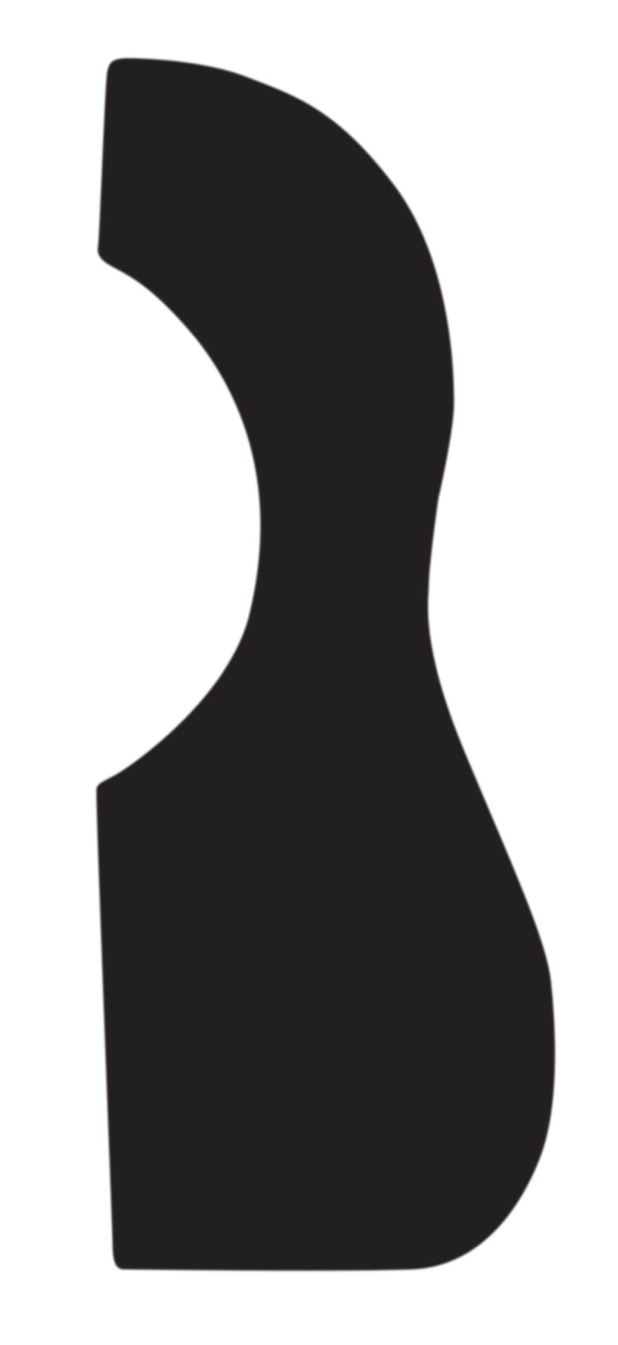 D'Andrea Large Acoustic Guitar Pickguard (376A LG BLK), Black