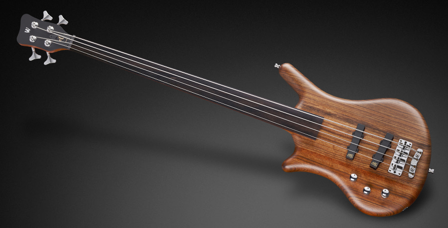 Warwick Teambuilt Pro Series Thumb BO, Lefthand, 4-String, Fretless Natural Transparent Satin