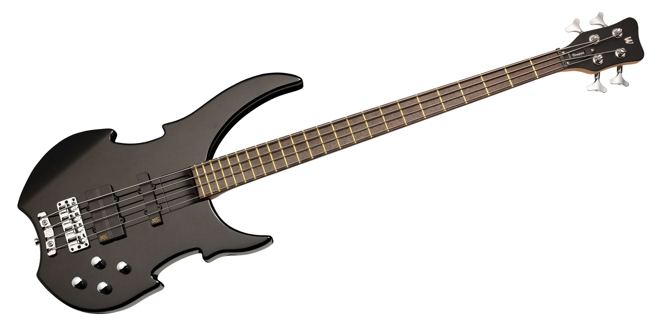 Warwick RockBass Vampyre, 4-String - Solid Black High Polish
