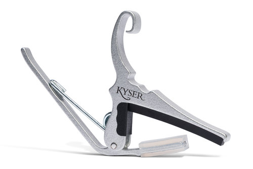 KYSER Kapodaster Quick-Change Capo Akustikgitarre, silber