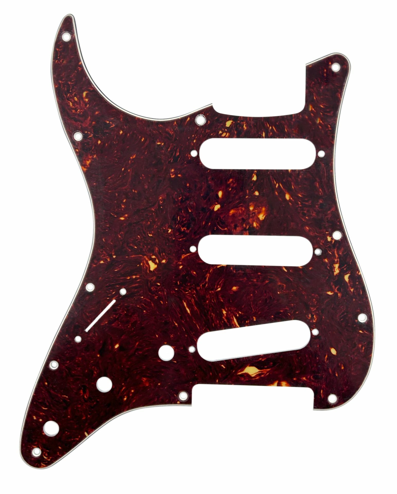 D'Andrea ST-Style SSS Pickguard (DPP ST BWB SSS LH), Tortoise, Lefthand