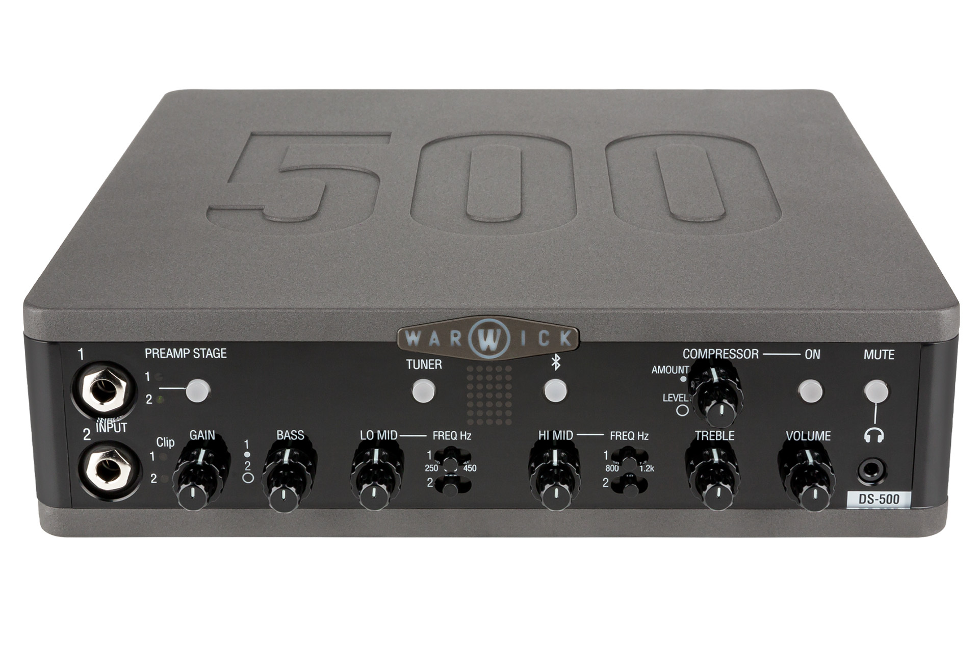 Warwick DS 500 Double Stage Bass Amp Head with USB Interface, 500 Watt