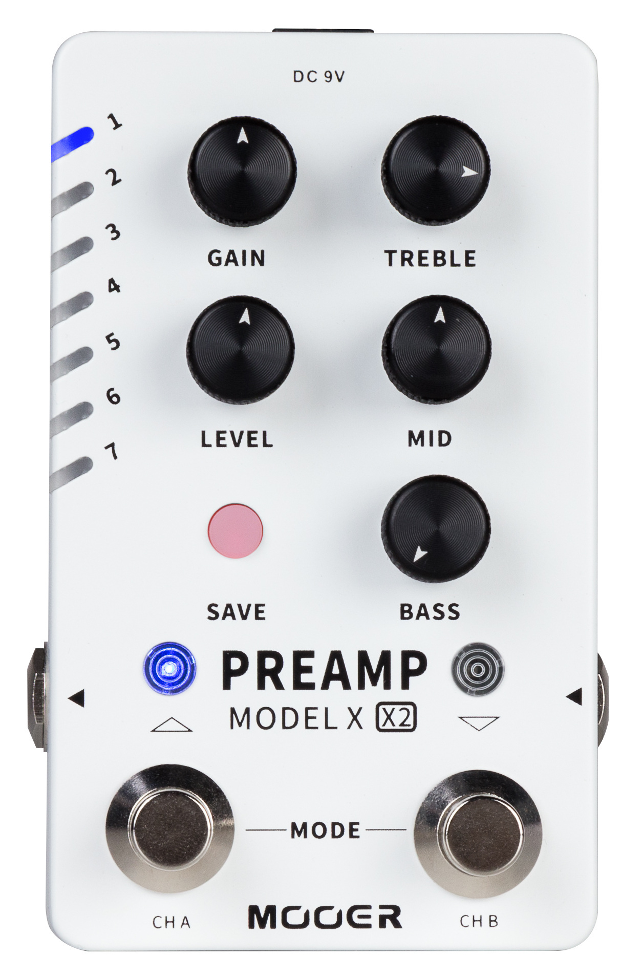 Mooer Preamp Model X2 - Dual-Channel Digital Preamp Pedal