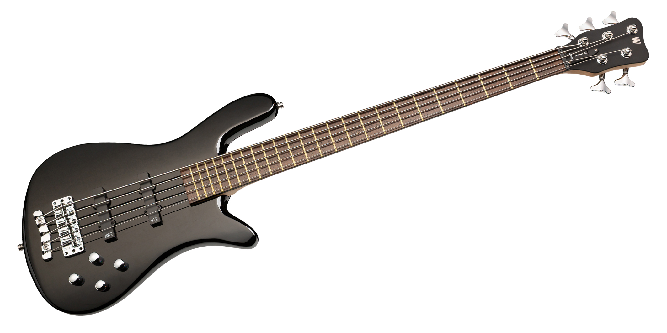 Warwick RockBass Streamer LX, 5-String - Solid Black High Polish