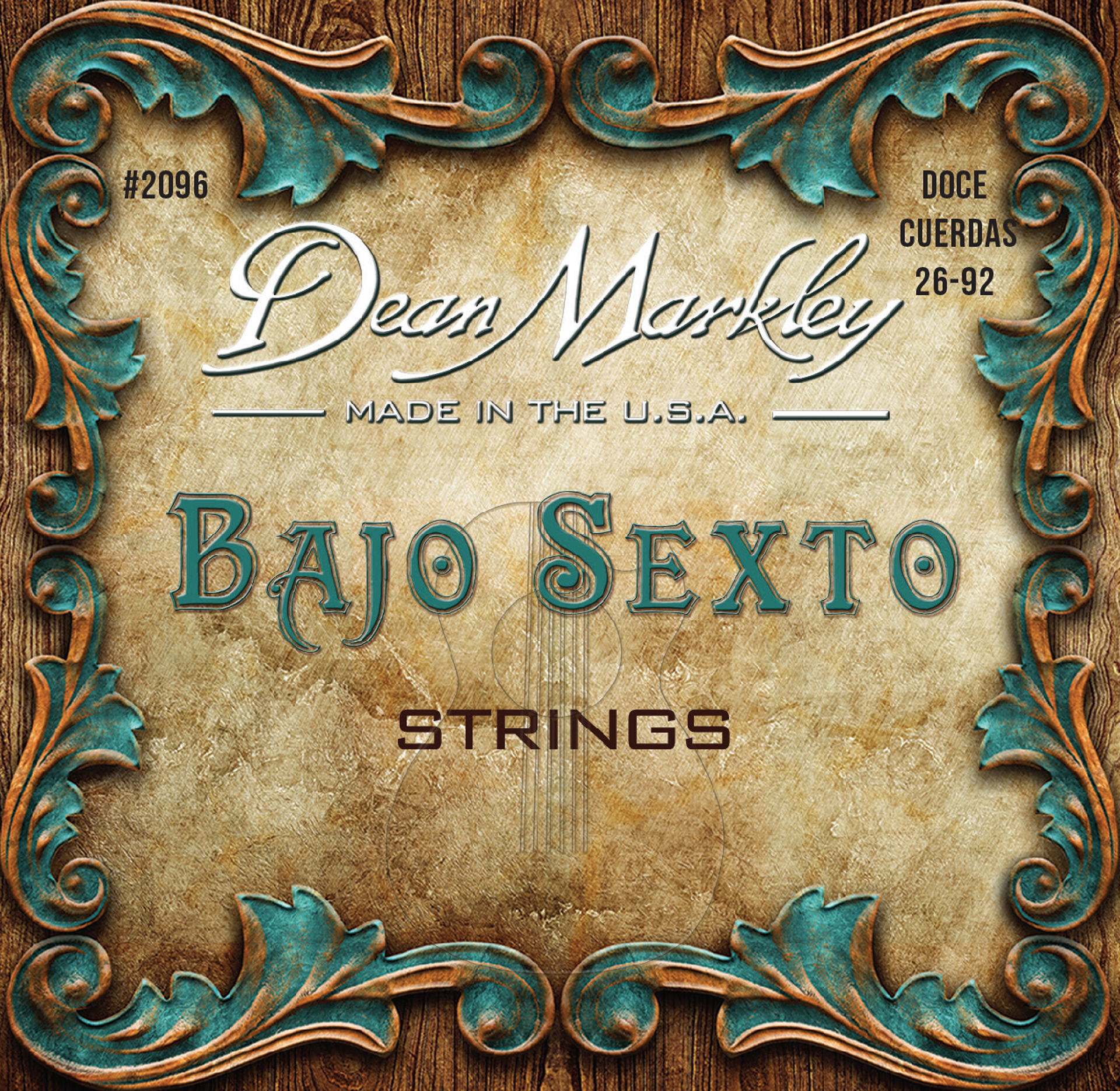 Dean Markley Bajo Sexto - 2096 - Bajo Sexto String Set, Doce Cuerdas, 12-String