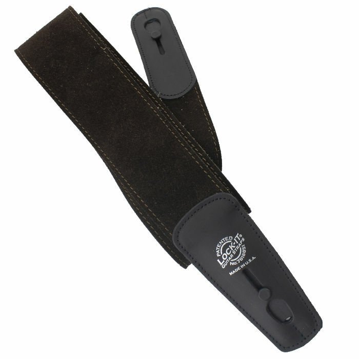 Lock-It Strap 2.75" Suede (LIS 202-S275-CHC), Chocolate