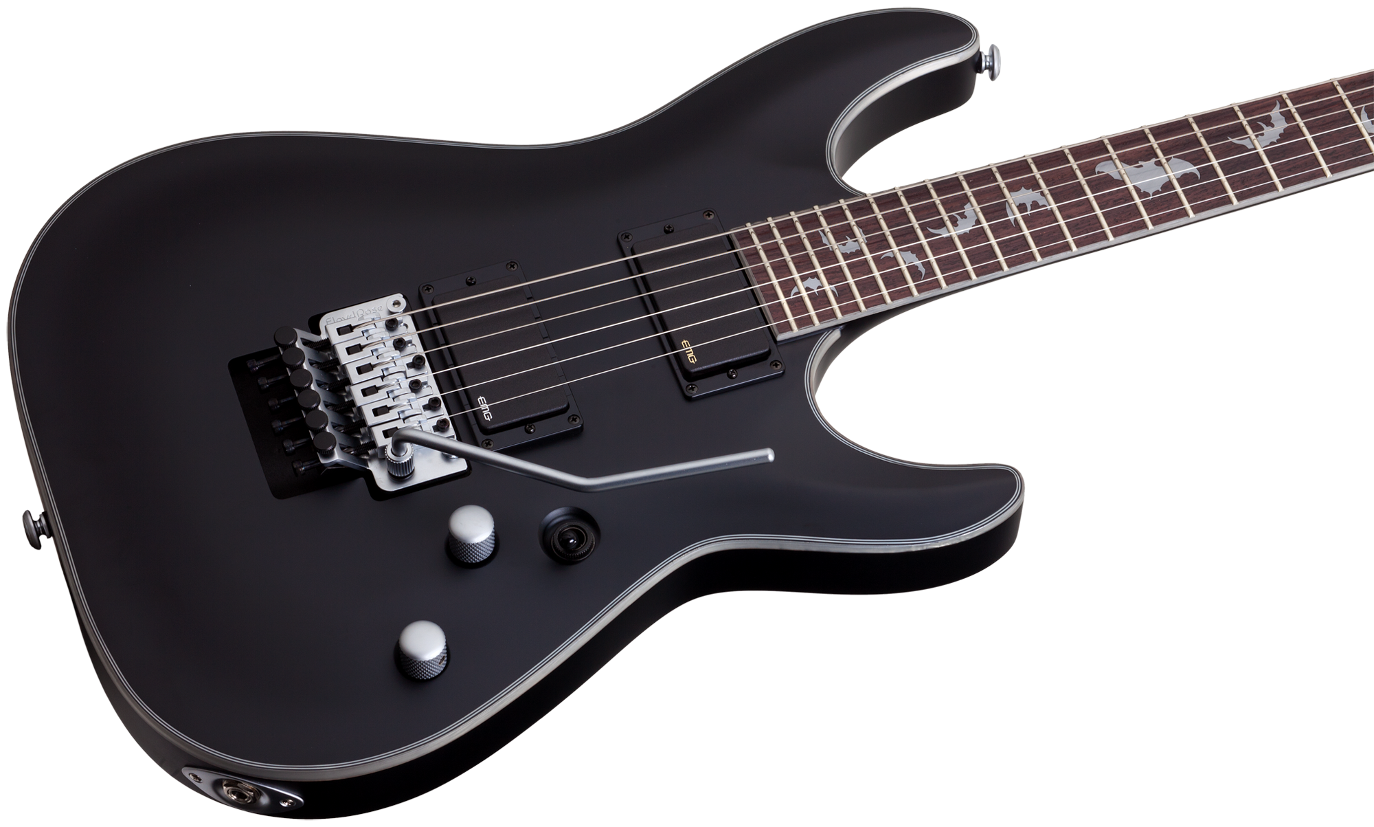 SCHECTER E-Gitarre Damien Platinum-6 FR, Satin Black