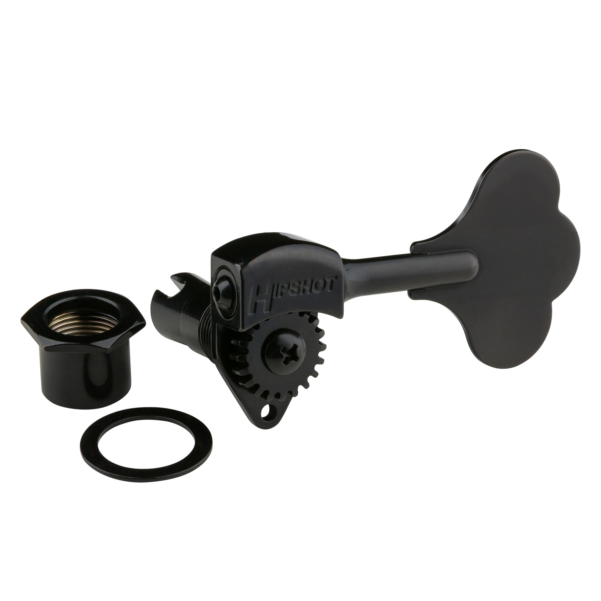 Lakland / Hipshot - Licensed Ultralite Bass Machine Head, 1/2" Post, Left (Bass) Side - Black