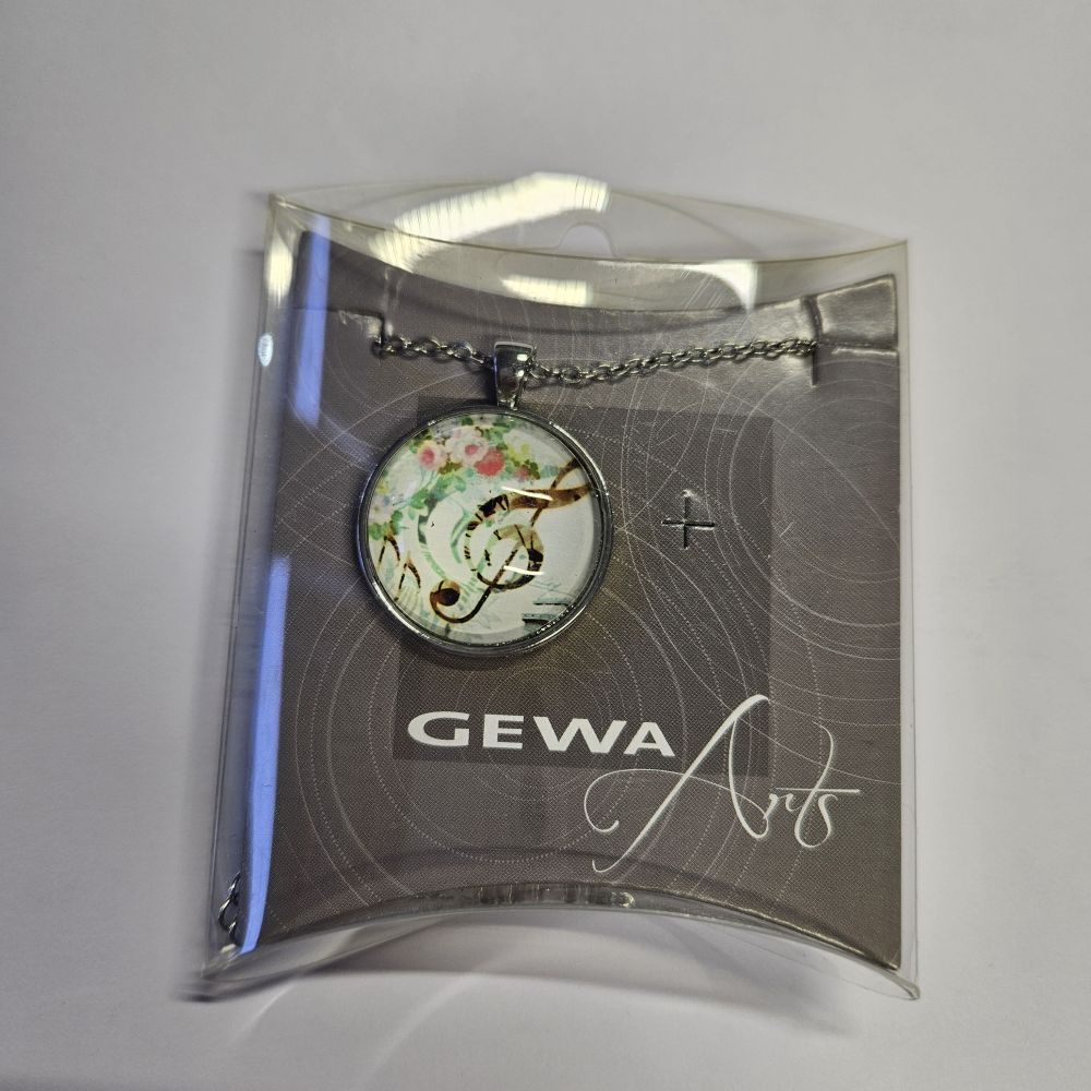 Gewa Halskette silberfarben, Violinschlüssel