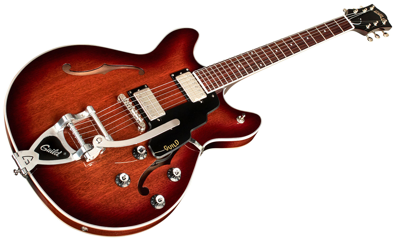 GUILD Starfire I DC CAB w/vibrato E-Gitarre, California Burst
