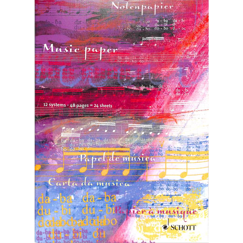 SCHOTT SKK51 Notenheft DIN A4 hoch, 12 Systeme