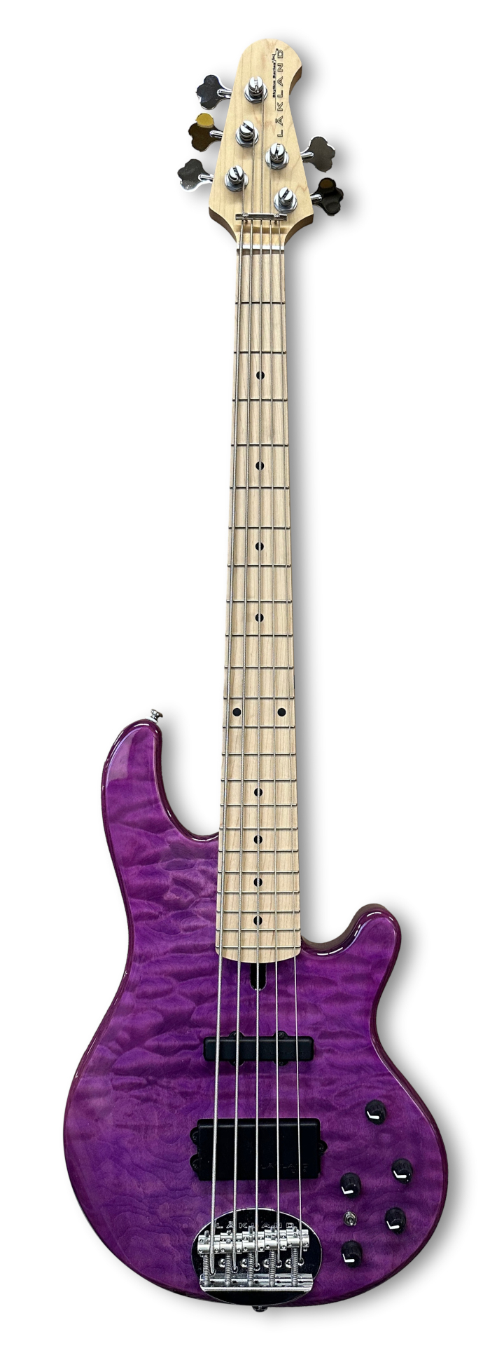 Lakland Skyline 55-02 Deluxe Bass, 5-String - Translucent Purple Gloss