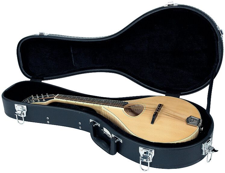 RockCase - Standard Line - Mandolin Hardshell Case (Small), Arched Lid, Curved - Black