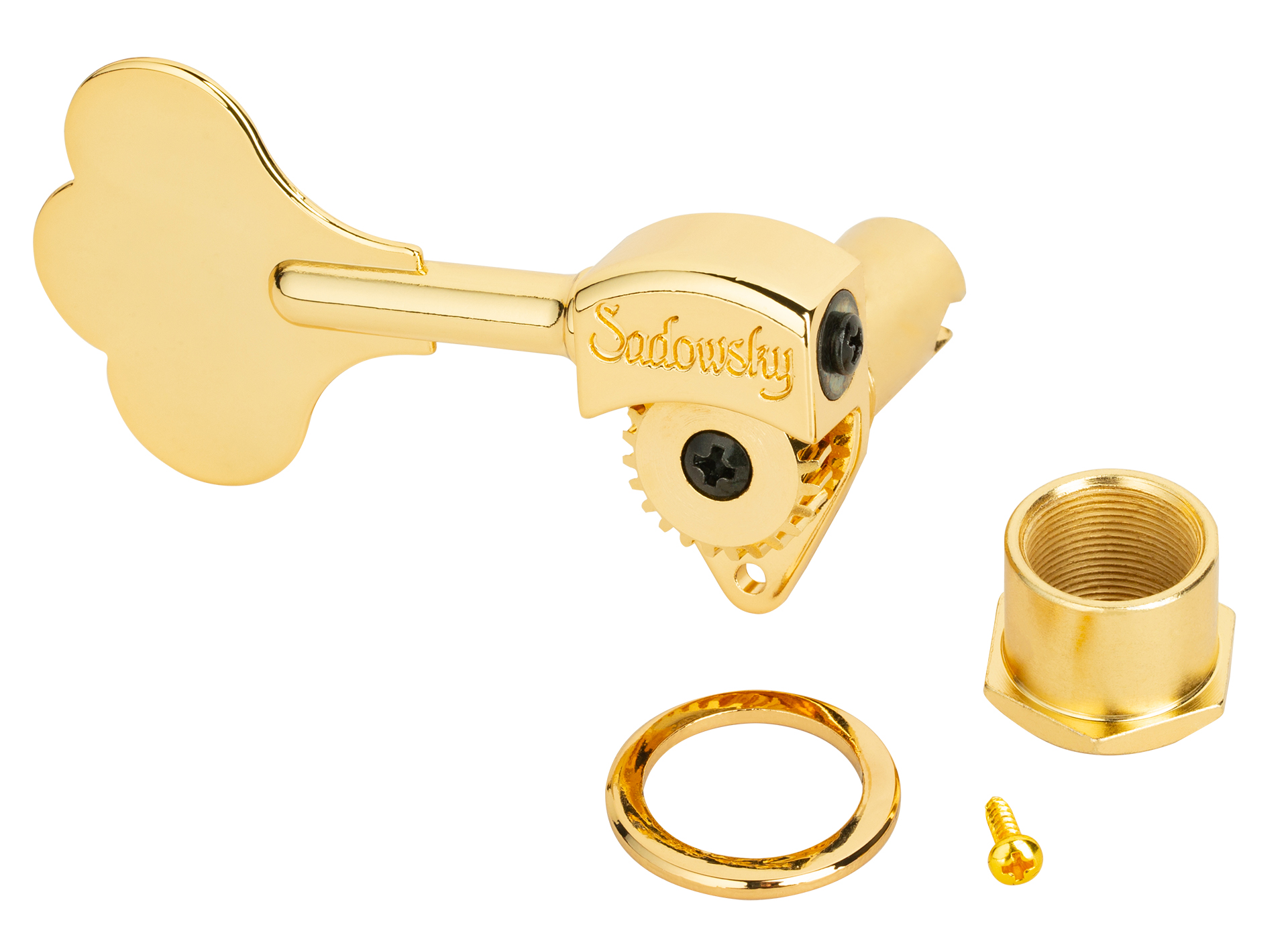 Sadowsky Parts - Light Bass Machine Head with Open Gear, Right (Treble) Side - Gold