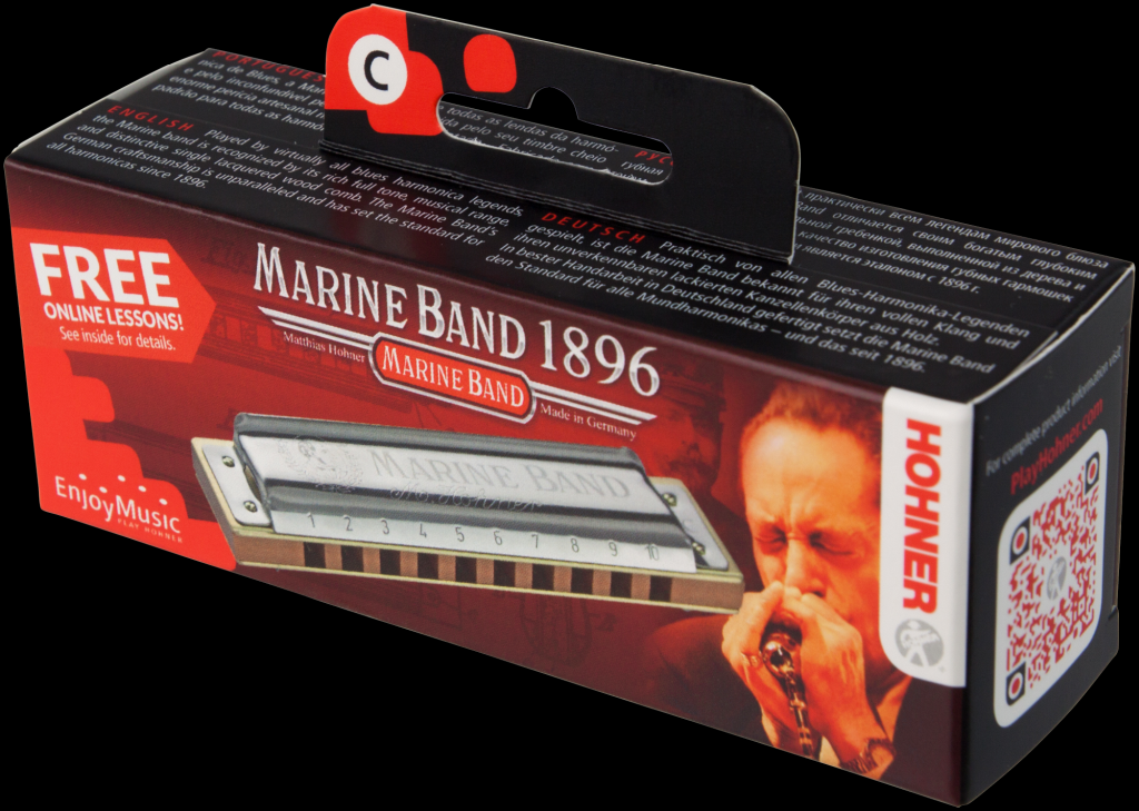 HOHNER Marine Band 1896 Classic Mundharmonika, Small Box