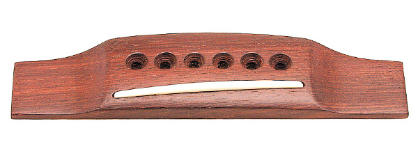 Grover B 3343 - Pin Style Guitar Bridge with Plastic Saddle - Rosewood
