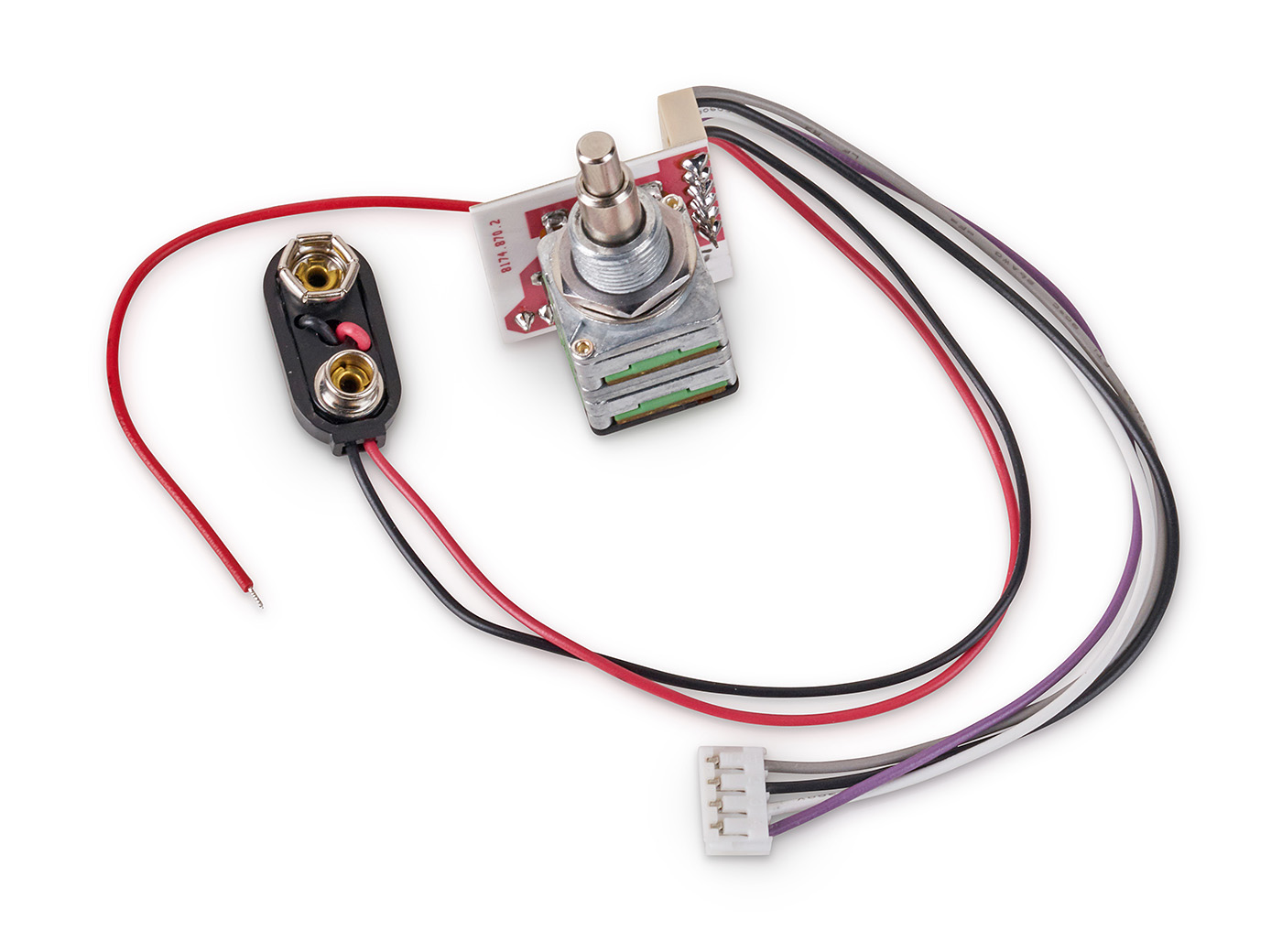 MEC 2-Band EQ-Module for Active Pickups (Bass + Treble, stacked)