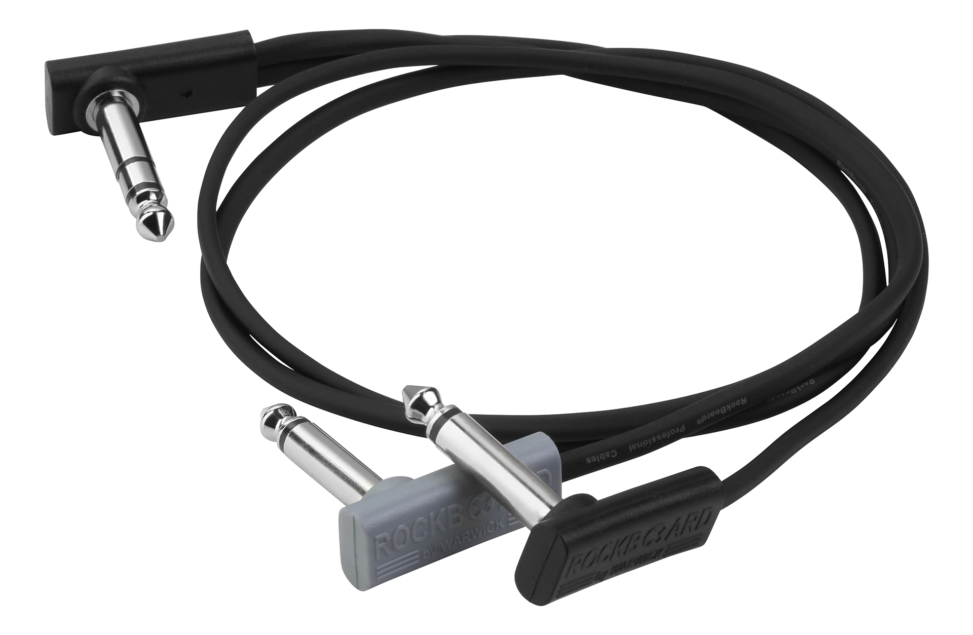 RockBoard Flat Patch Y-Splitter Cable 50 cm / 19 11/16" Black
