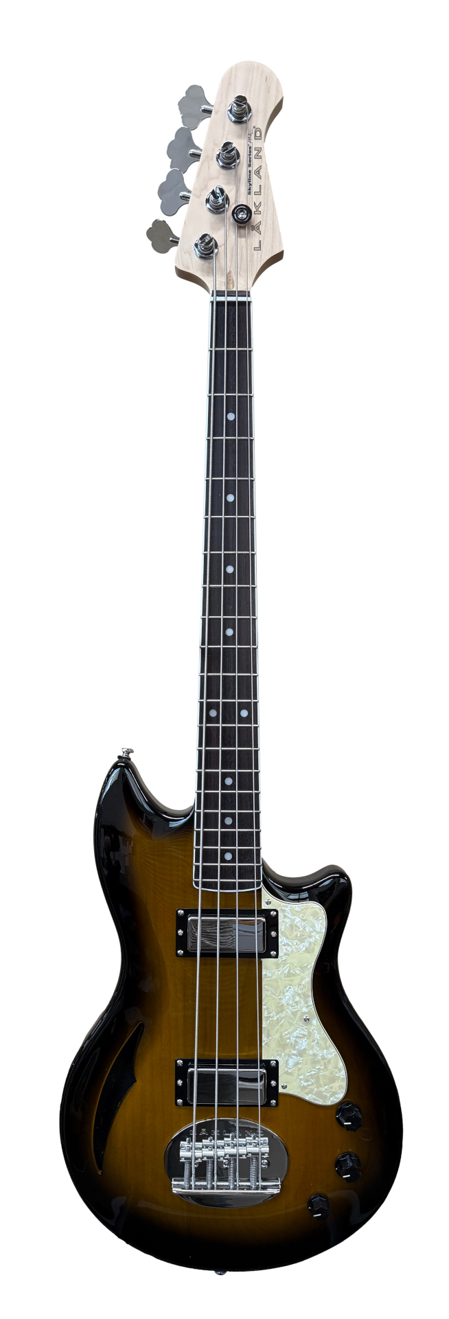 Lakland Skyline Hollowbody-30 Bass, 4-String - Tobacco Sunburst Gloss