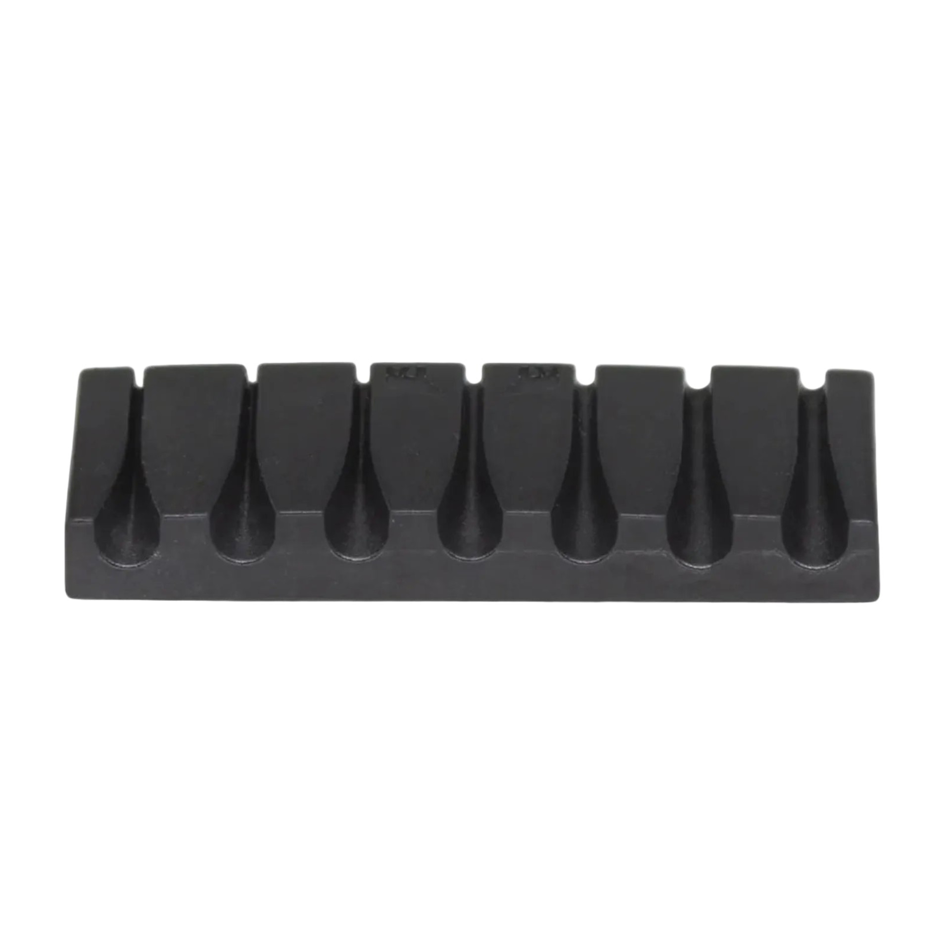 Black TUSQ XL PU-6522-00 - Un-Lock Slotted Nut IBZ-Style, 7-String, 16" Radius