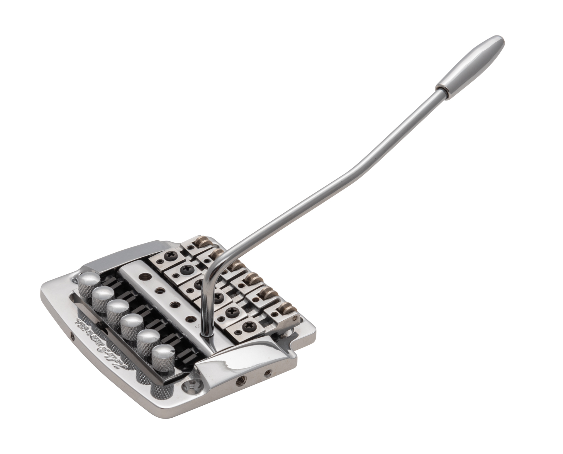Kahler 2300 - Flat Mount Guitar Tremolo (Steel Cam / Steel Saddles) - Chrome