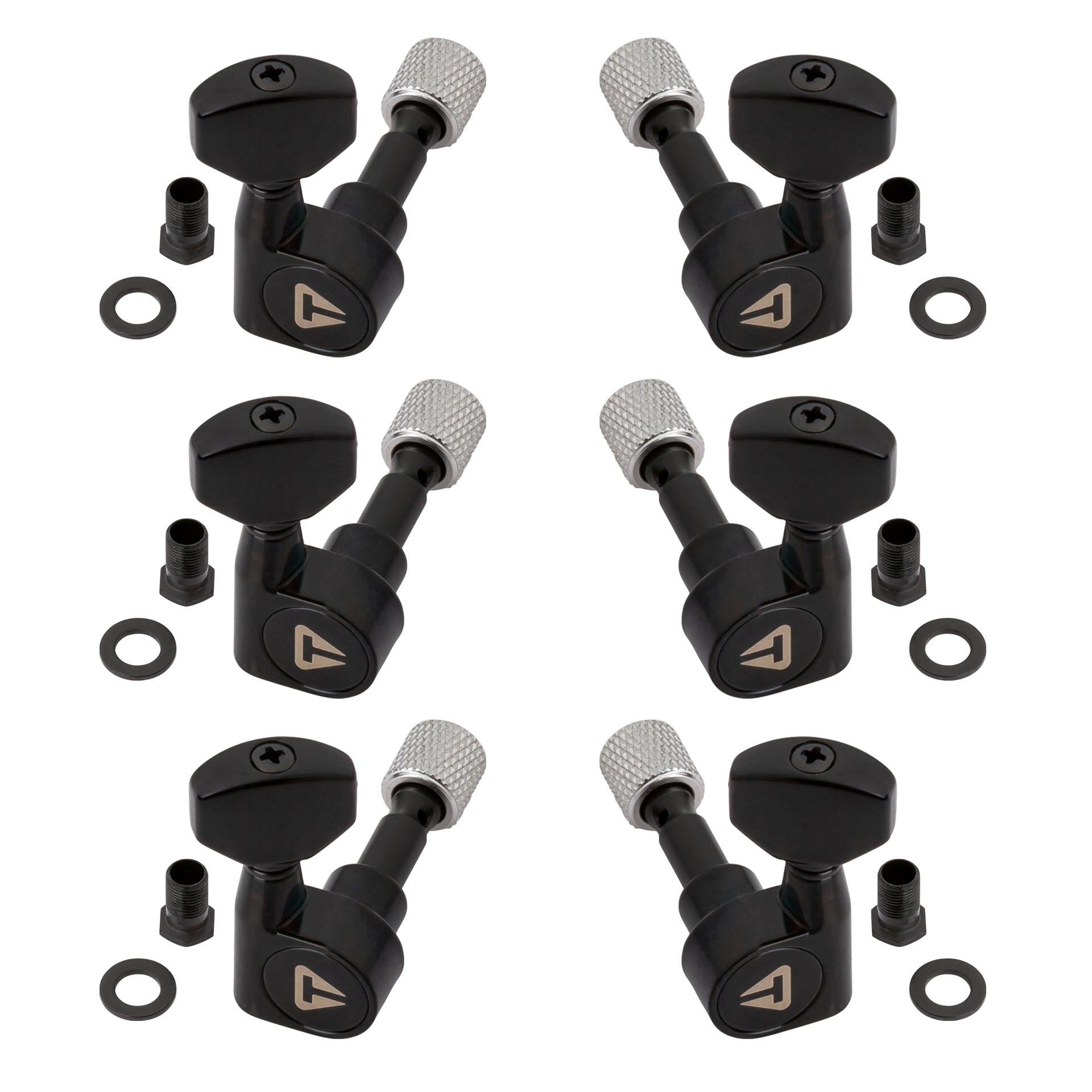 Traveler Guitar - Traveler Guitar Locking Tuners, 3 + 3 - Black