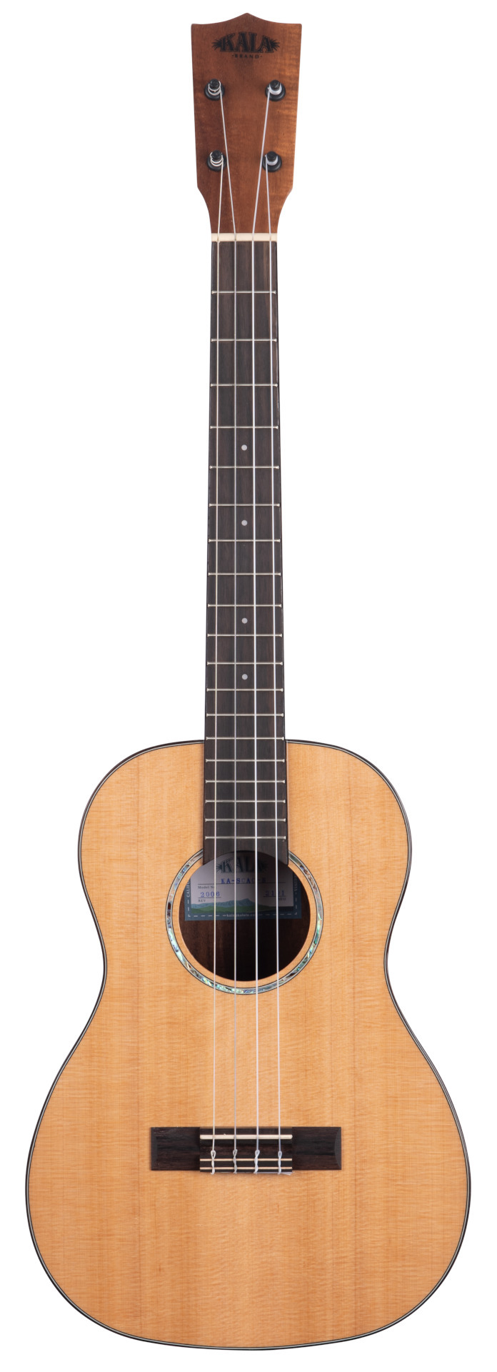KALA KA-SCAC-B - Gloss Solid Cedar Top Acacia Baritone Ukulele, with Bag (UB-B)