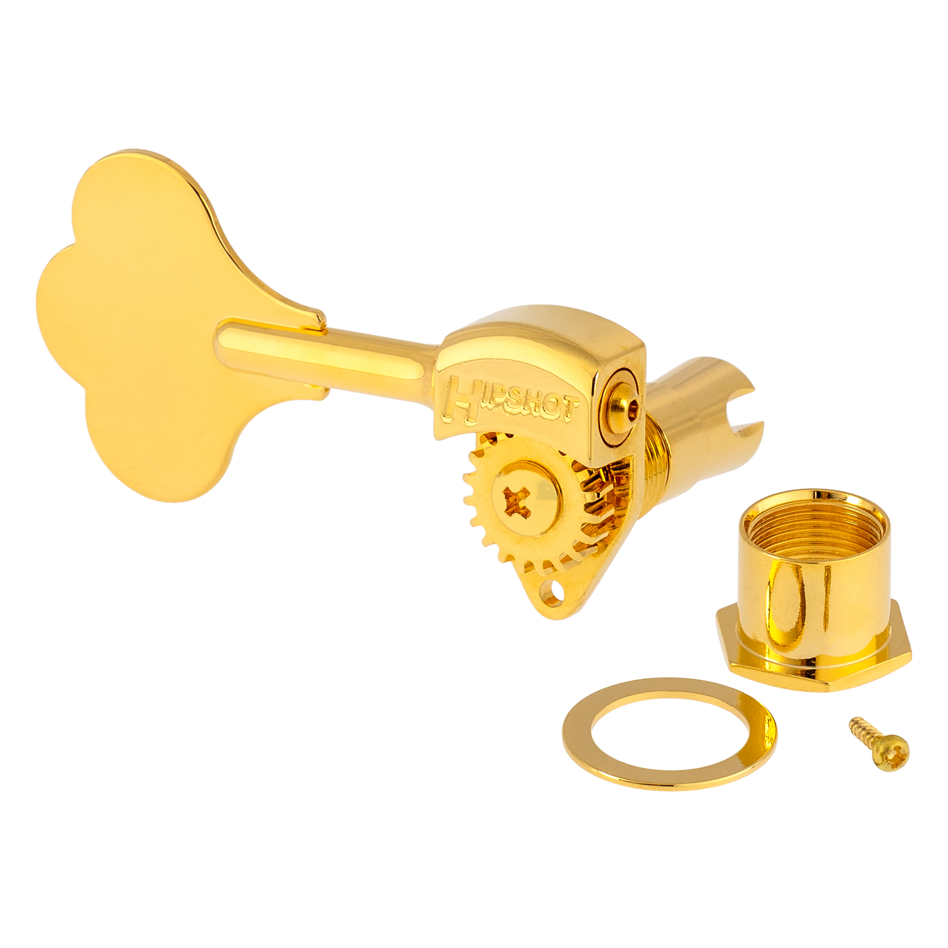 Lakland / Hipshot - Licensed Ultralite Bass Machine Head, 1/2" Post, Right (Treble) Side - Gold
