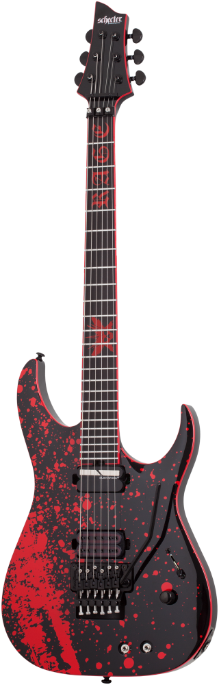 SCHECTER E-Gitarre Signature, Sullivan King Banshee-6 FR S, Obsidian Blood