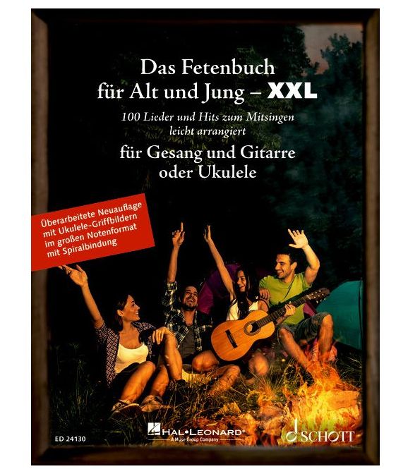 Das Fetenbuch für Alt und Jung XXL - Gesang, Gitarre und Ukulele - ED 24130