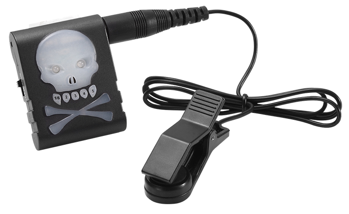 Cherub Skull Tuner ST-711 LED Totenkopf für Gitarre Bass