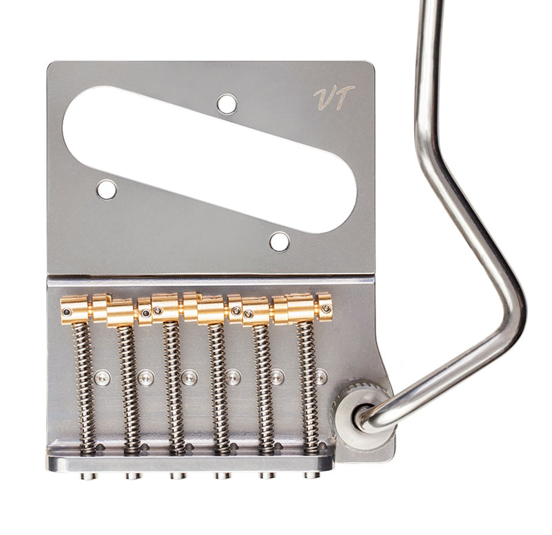 VegaTrem VT2ND Teletrem Modern “No Drill” (VT2NDMD-w/oL) - Stainless Steel