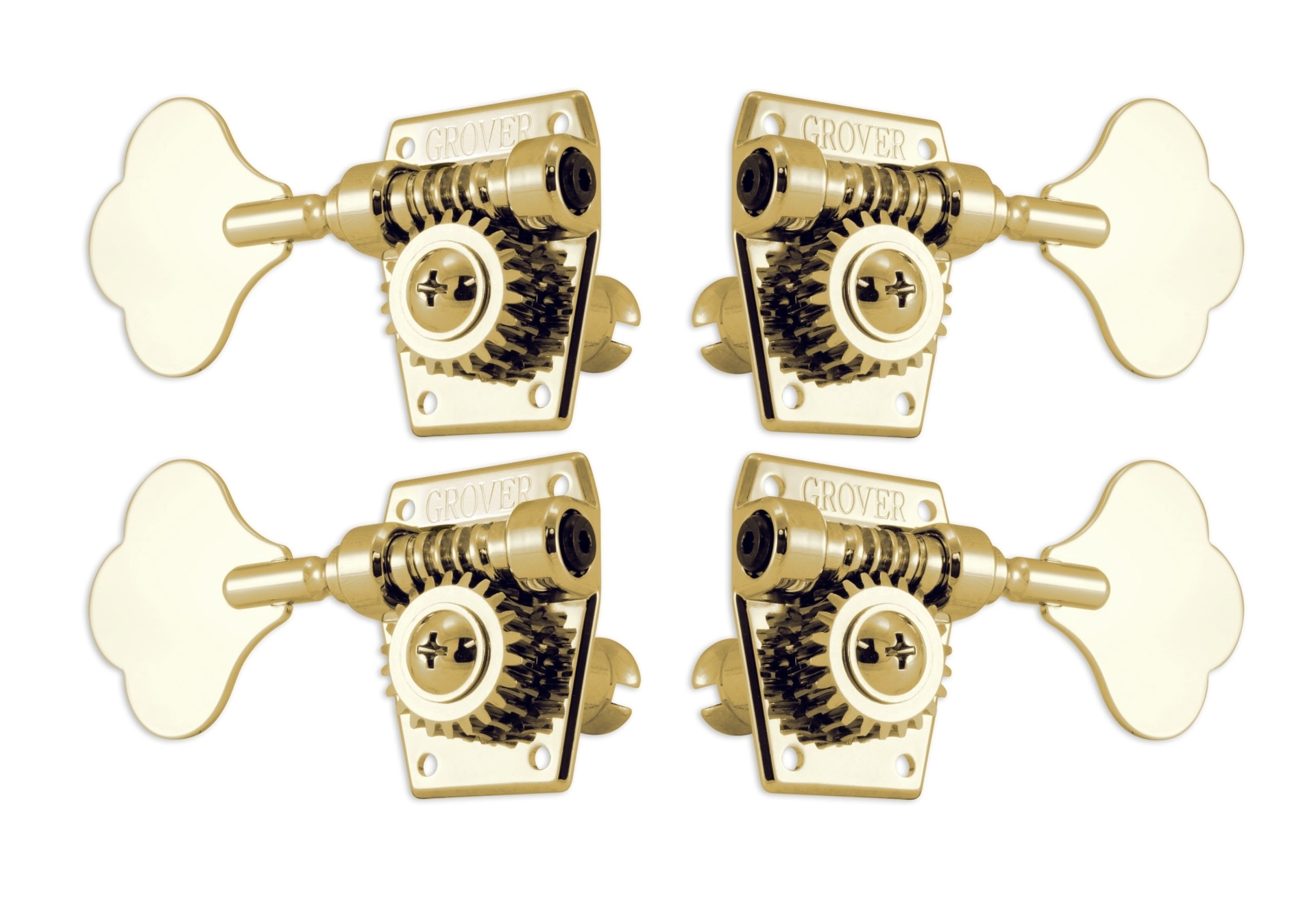 Grover 142G Vintage Bass Machines - Bass Machine Heads, 2 + 2 - Gold