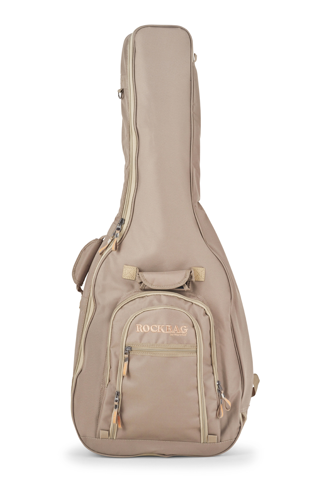 RockBag - Student Line Cross Walker - Acoustic Guitar Gig Bag - Khaki