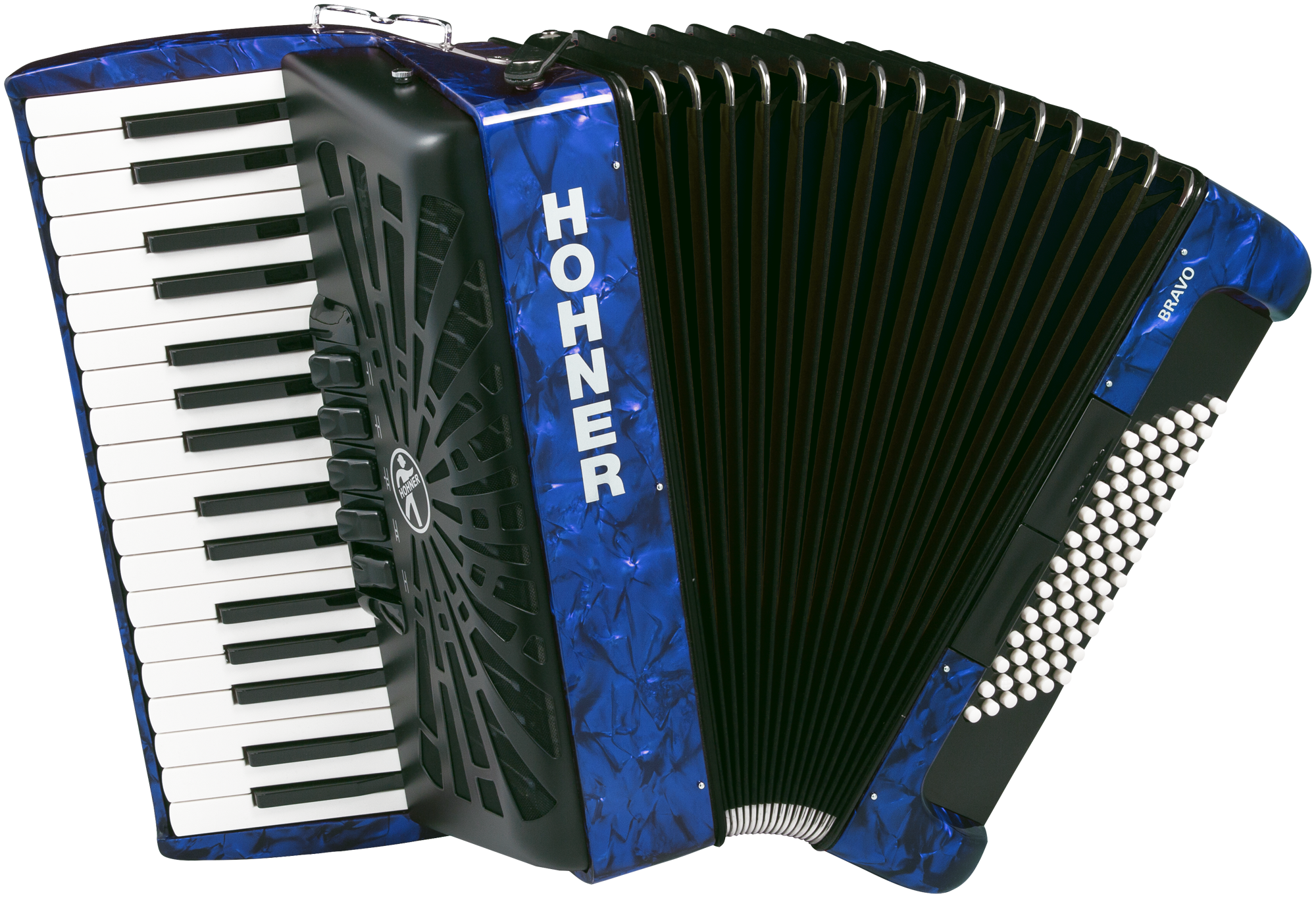 HOHNER Akkordeon Bravo III 72 Blau Silent Key