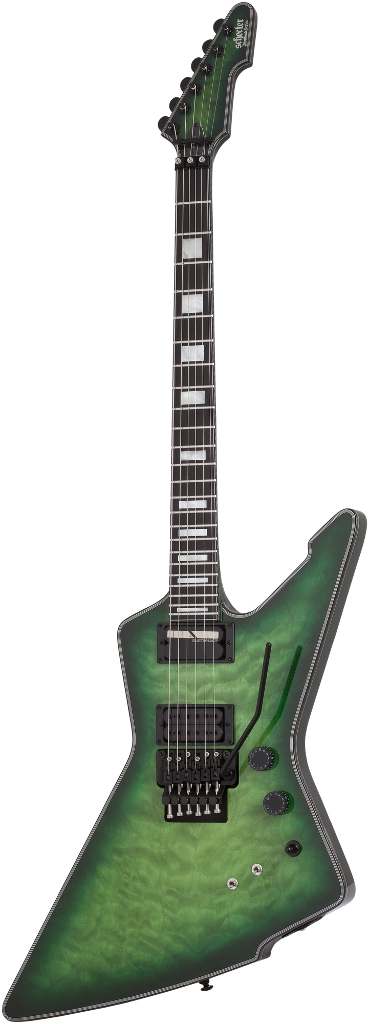 SCHECTER E-Gitarre E-1 FR S Special Edition, Trans Green Burst